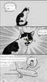 A comic of a currently unnamed cat